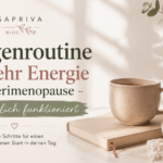 Morgenroutine Perimenopause – Frau am Morgen mit Wasserglas und natürlichem Tageslicht