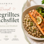 Hormonfreundliches Hauptgericht Perimenopause – gegrillter Lachs mit Quinoa und Brokkoli