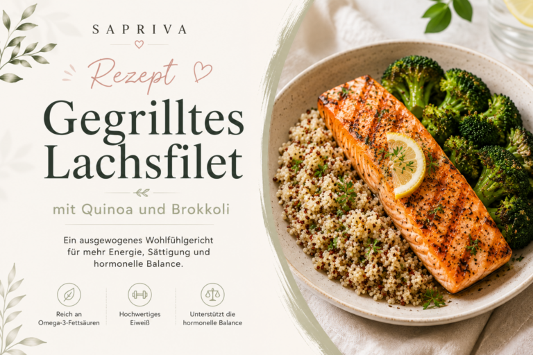 Gegrillter Lachs mit Quinoa und Brokkoli