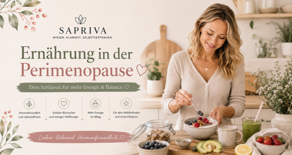 Frau ab 40 bereitet hormonfreundliches Frühstück zu – Ernährung in der Perimenopause