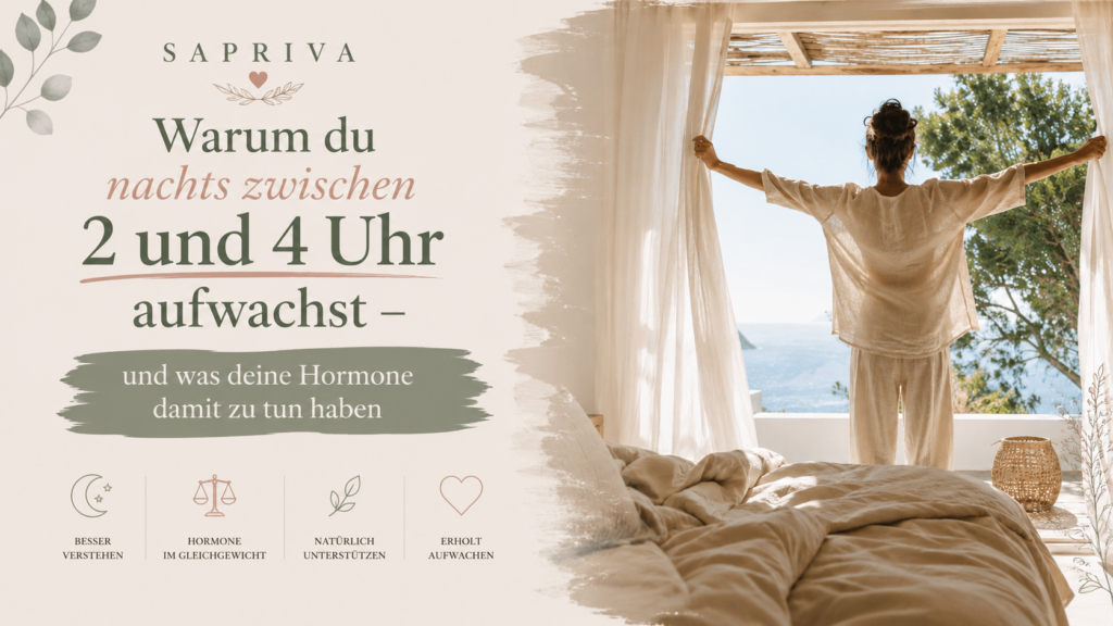 Nachts aufwachen um 2–4 Uhr: Was deine Hormone verraten