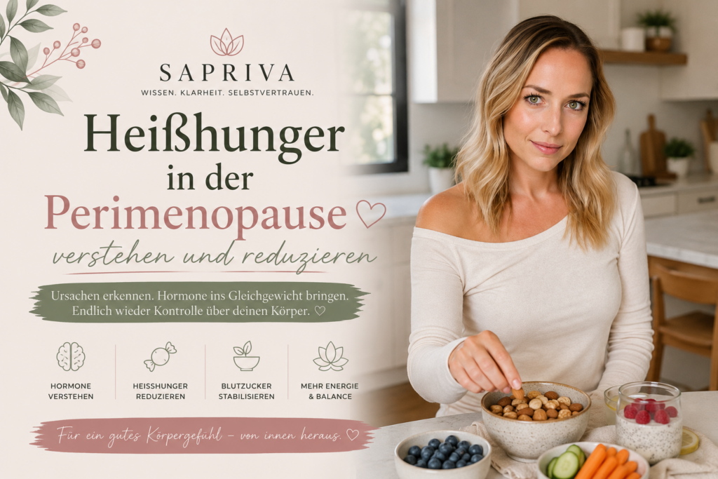 Frau ab 40 greift nach gesundem Snack – Heißhunger in der Perimenopause verstehen und reduzieren