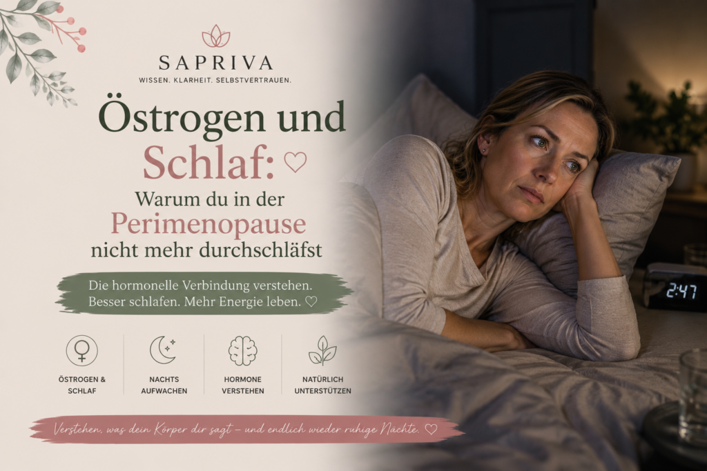 Warum du in der Perimenopause nicht mehr durchschläfst – Östrogen, Progesteron und Cortisol beeinflussen deinen Schlaf direkt. Was du konkret dagegen tun kannst.