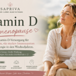 Vitamin D Perimenopause – Frau ab 40 an der Sonne, Vitamin-D-Versorgung für Knochen und Immunsystem in den Wechseljahren
