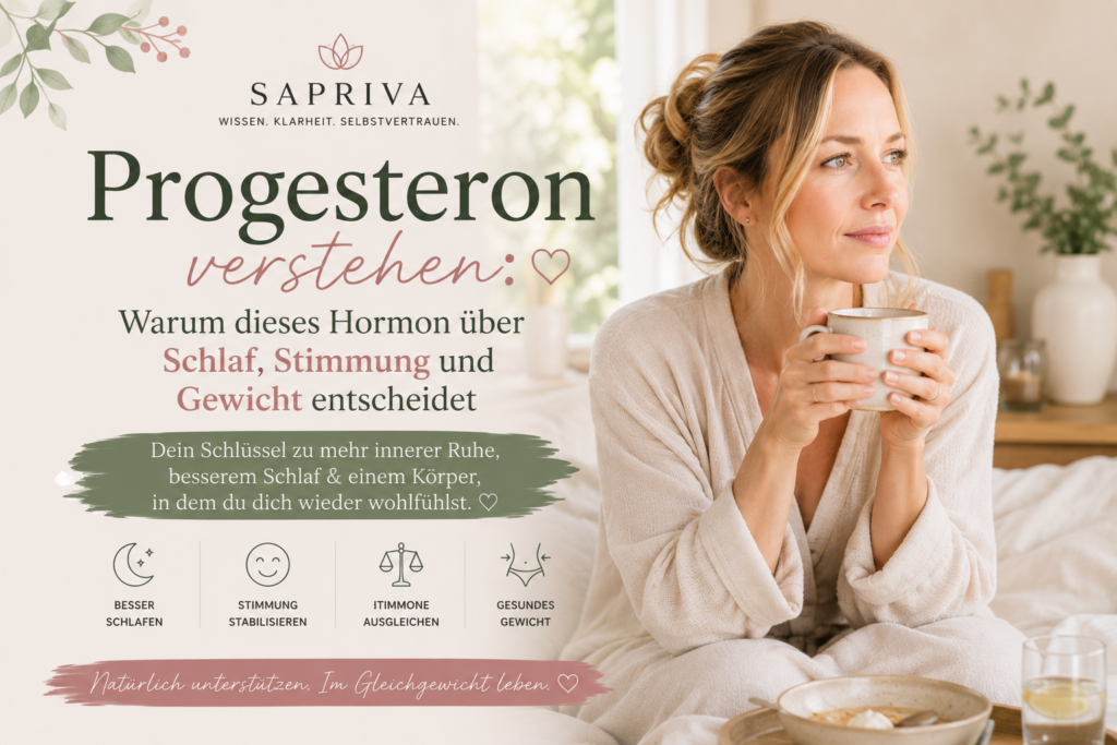 Frau ab 40 entspannt am Morgen – Progesteron in der Perimenopause verstehen und natürlich unterstützen