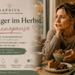 Heißhunger im Herbst Perimenopause – Frau ab 40 mit Kohlenhydrathunger durch Lichtmangel Serotonin und Hormone