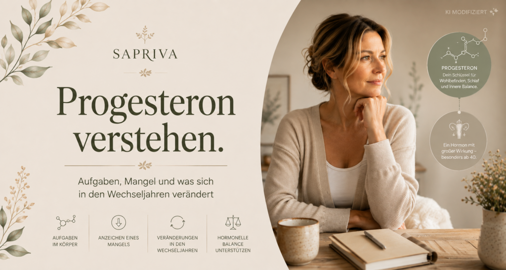 Progesteron verstehen. Aufgaben, Mangel und was sich in den Wechseljahren verändert